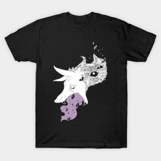 Wild Wolf Creature With Stars And Eyes T-Shirt